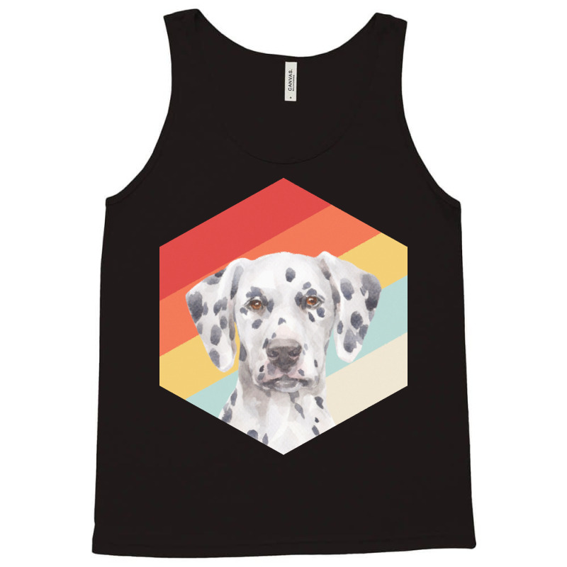 Dalmatian T  Shirtfunny Dalmatian Dog Art Retro Vintage Dalmatian Gift Tank Top by misael23496 | Artistshot