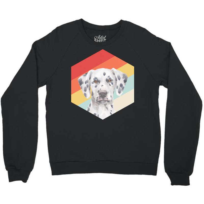 Dalmatian T  Shirtfunny Dalmatian Dog Art Retro Vintage Dalmatian Gift Crewneck Sweatshirt by misael23496 | Artistshot