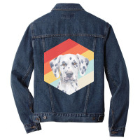 Dalmatian T  Shirtfunny Dalmatian Dog Art Retro Vintage Dalmatian Gift Men Denim Jacket | Artistshot