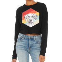 Dalmatian T  Shirtfunny Dalmatian Dog Art Retro Vintage Dalmatian Gift Cropped Sweater | Artistshot