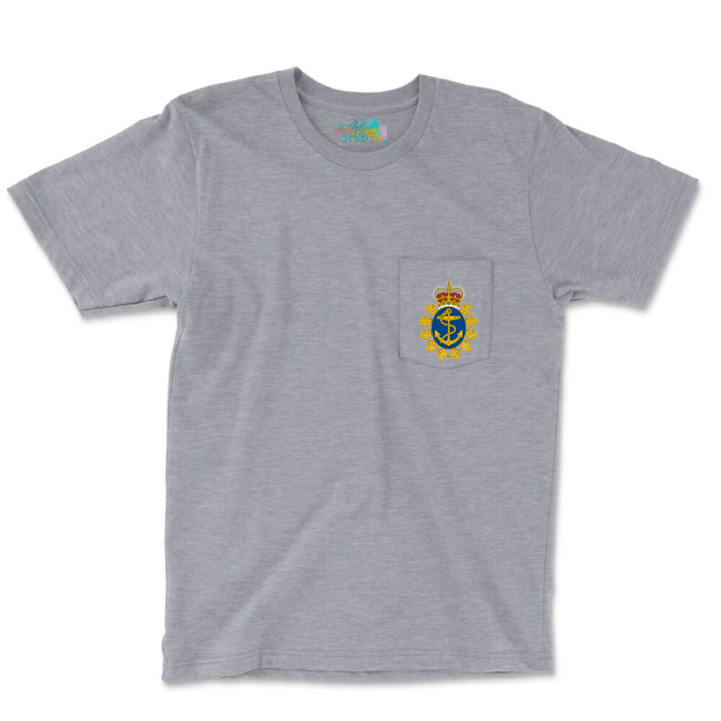 Canadian Navel Coat Of Arms 01 Pocket T-shirt | Artistshot