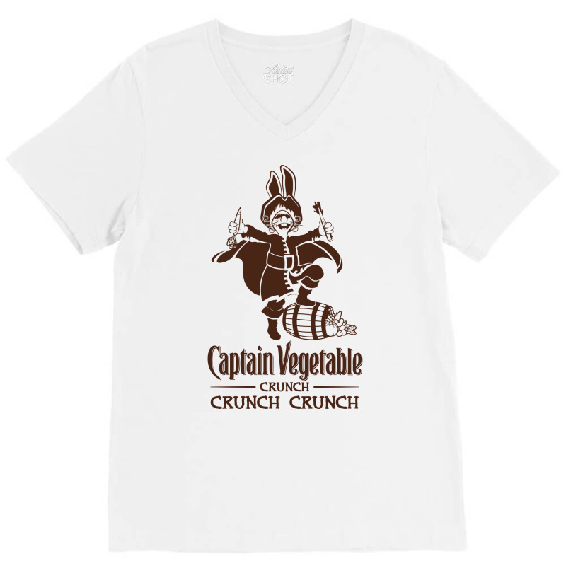 Captain Vegetable V-neck Tee | Artistshot