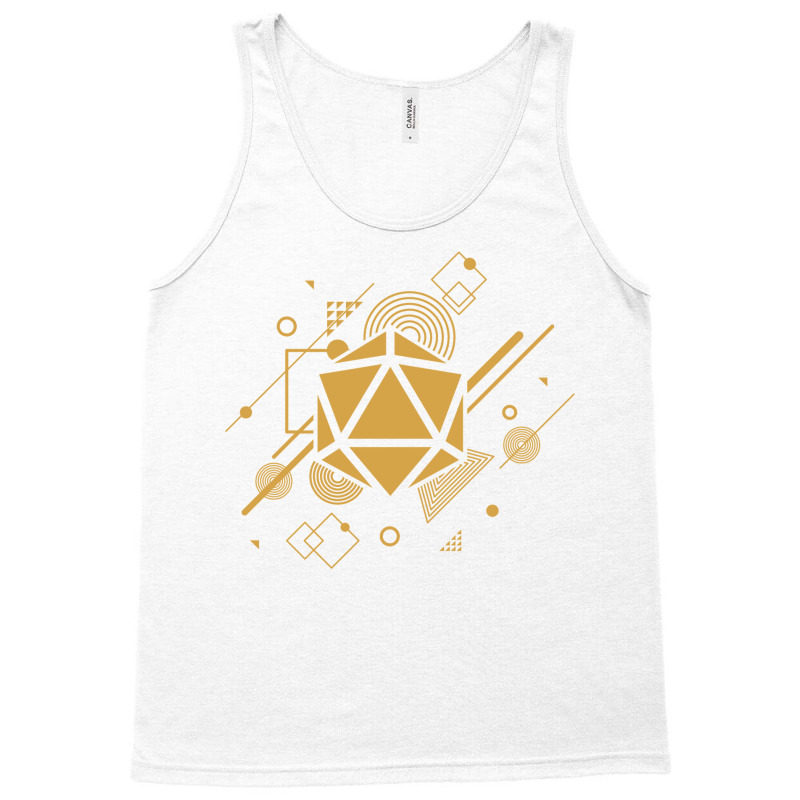 Retro Narrator Polyhedral D20 Dice Tank Top | Artistshot