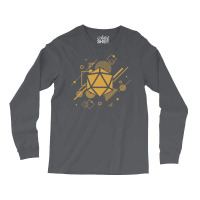 Retro Narrator Polyhedral D20 Dice Long Sleeve Shirts | Artistshot