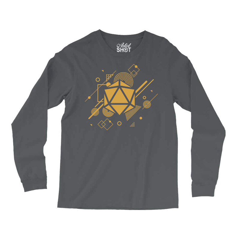 Retro Narrator Polyhedral D20 Dice Long Sleeve Shirts | Artistshot