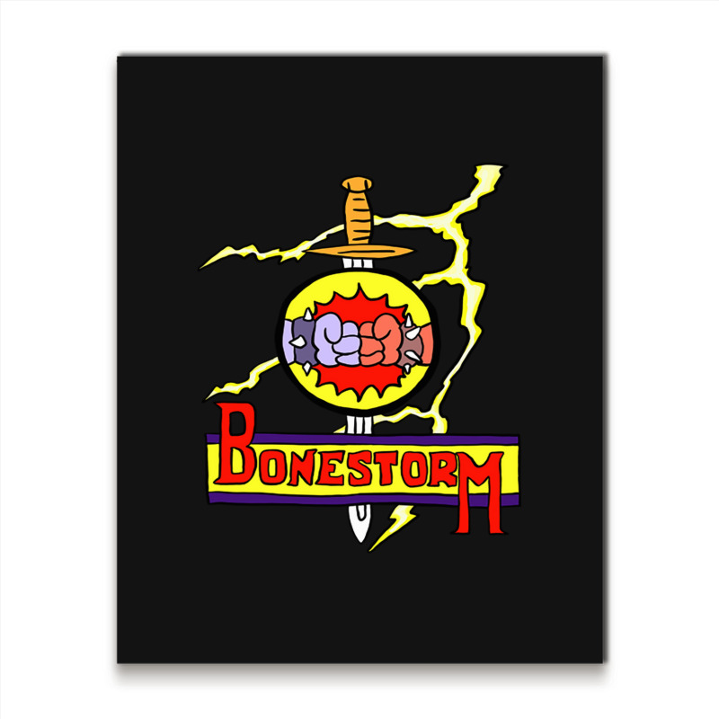 Simpsons Bonestorm Metal Print Vertical | Artistshot