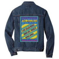 Acid House Rave Flyer Men Denim Jacket | Artistshot