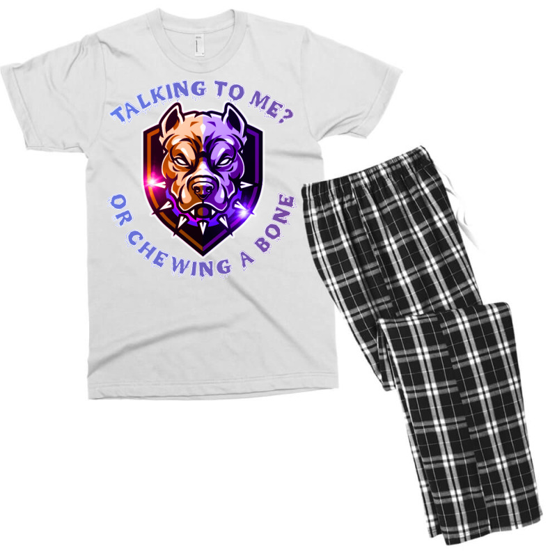 Chewing A Bone Men's T-shirt Pajama Set | Artistshot