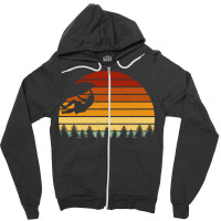 Vintage Sunset Climbing Gift For Climbers And Boul Zipper Hoodie | Artistshot