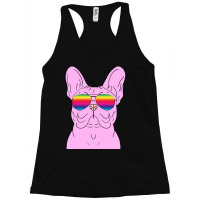 Trending Hipster Pink Frenchie French Bulldog Dog Racerback Tank | Artistshot