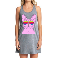 Trending Hipster Pink Frenchie French Bulldog Dog Tank Dress | Artistshot