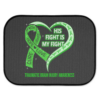 Limited Edition His Fight Is My Fight Ribbon Heart Rear Car Mat | Artistshot