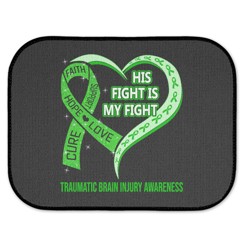 Limited Edition His Fight Is My Fight Ribbon Heart Rear Car Mat | Artistshot