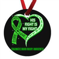 Limited Edition His Fight Is My Fight Ribbon Heart Ornament | Artistshot