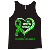 Limited Edition His Fight Is My Fight Ribbon Heart Tank Top | Artistshot