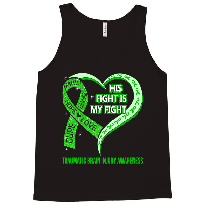 Limited Edition His Fight Is My Fight Ribbon Heart Tank Top | Artistshot