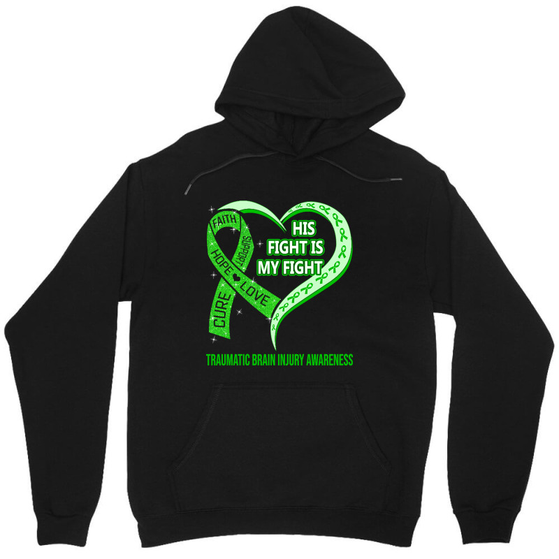 Limited Edition His Fight Is My Fight Ribbon Heart Unisex Hoodie | Artistshot