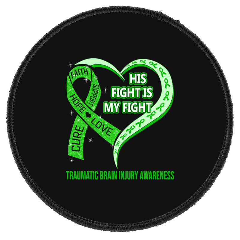 Limited Edition His Fight Is My Fight Ribbon Heart Round Patch | Artistshot