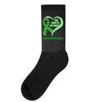 Limited Edition His Fight Is My Fight Ribbon Heart Socks | Artistshot