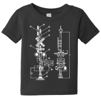 Vintage Railway Model10 Crossing Patent Drawing Mo Baby Tee | Artistshot