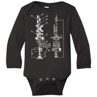 Vintage Railway Model10 Crossing Patent Drawing Mo Long Sleeve Baby Bodysuit | Artistshot