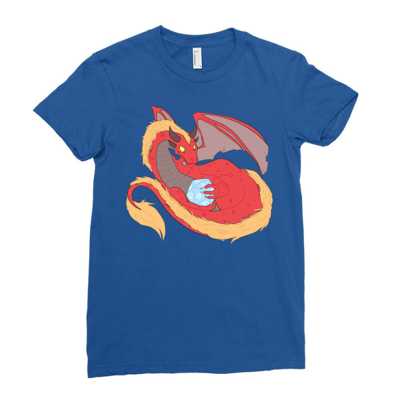 Dragon And Dice Ladies Fitted T-shirt | Artistshot