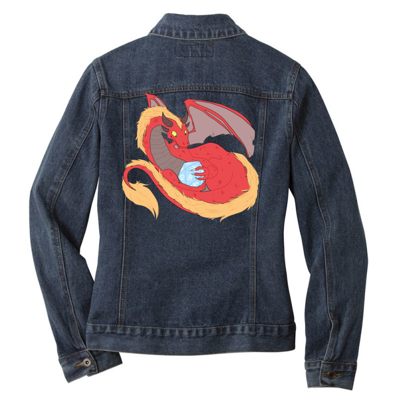 Dragon And Dice Ladies Denim Jacket | Artistshot