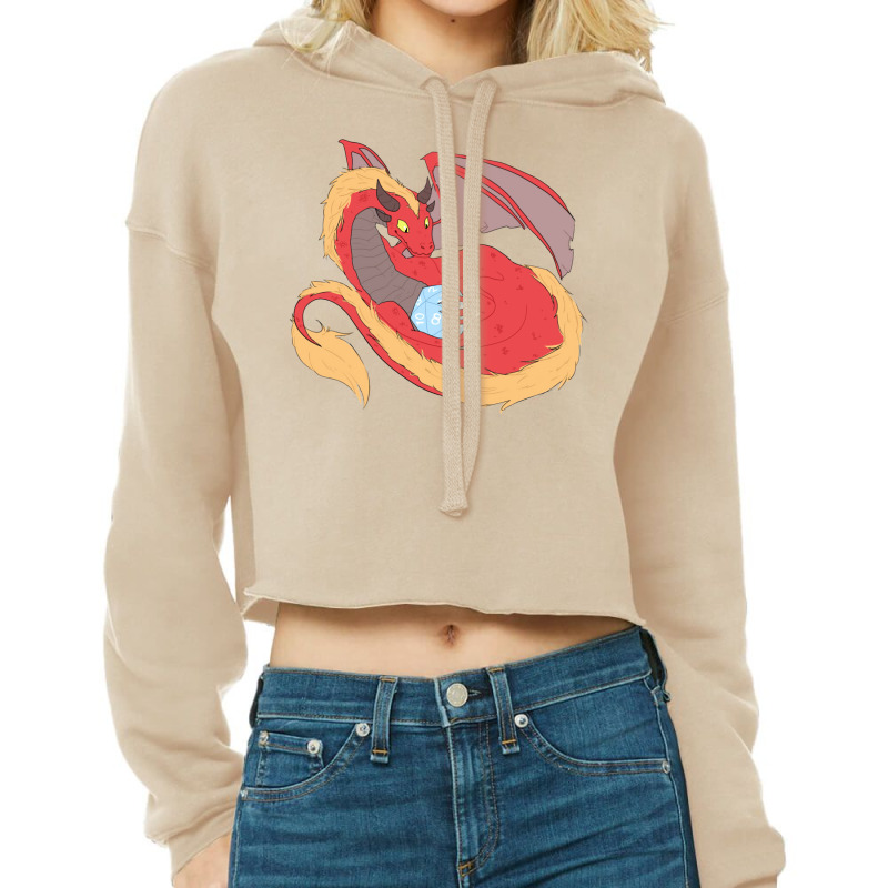 Dragon And Dice Cropped Hoodie | Artistshot