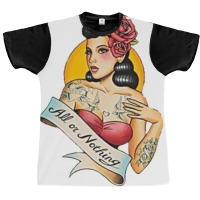 All Or Nothing Vintage Tattoo Graphic T-shirt | Artistshot