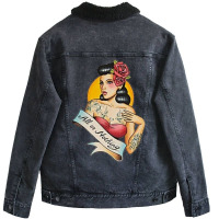 All Or Nothing Vintage Tattoo Unisex Sherpa-lined Denim Jacket | Artistshot