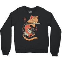 Limited Edition Carp Tattooed Cat Crewneck Sweatshirt | Artistshot