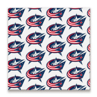 The Columbus,blue,jackets, Metal Print Square | Artistshot