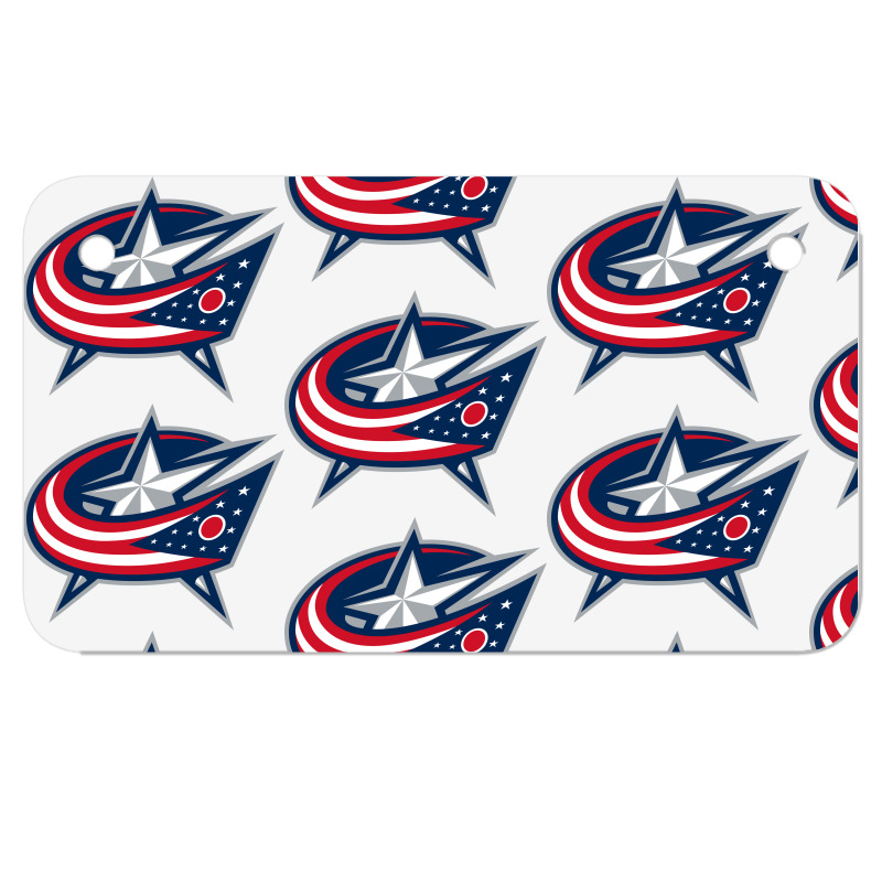 The Columbus,blue,jackets, Motorcycle License Plate | Artistshot