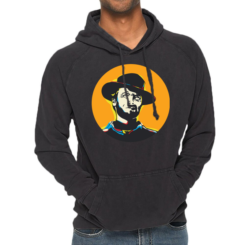 Clint Eastwood Pop Art Portrait Vintage Hoodie | Artistshot