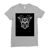 Futuristic D20 Polyhedral Dice Tabletop Rpg 1 Ladies Fitted T-shirt | Artistshot