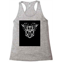 Futuristic D20 Polyhedral Dice Tabletop Rpg 1 Racerback Tank | Artistshot