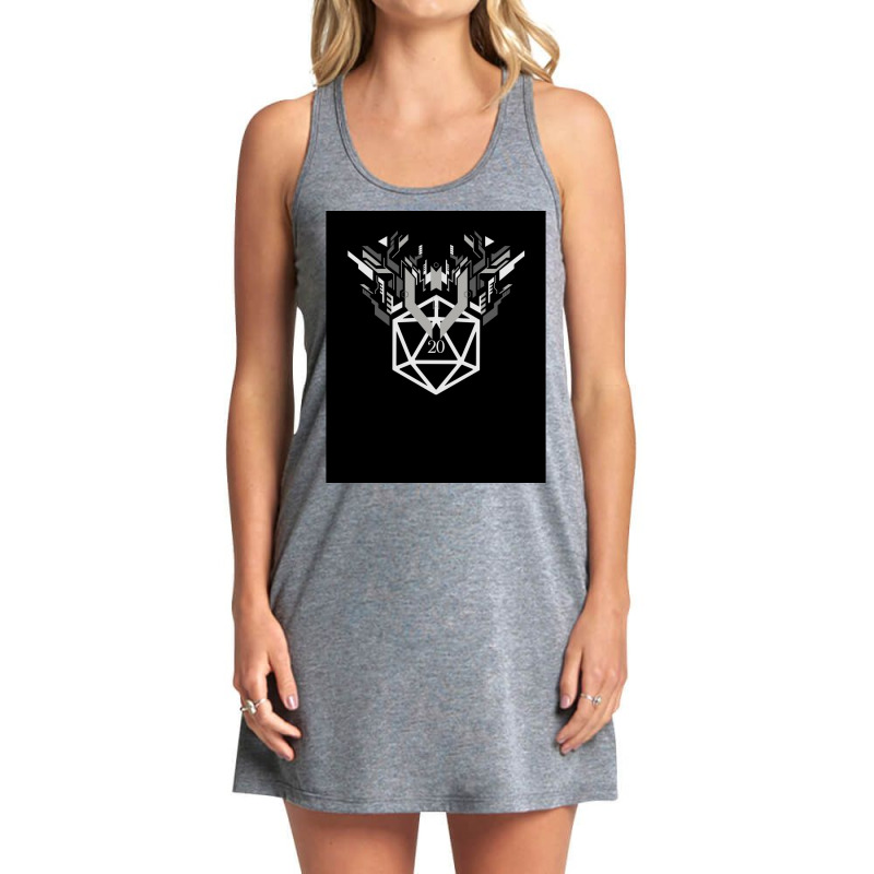 Futuristic D20 Polyhedral Dice Tabletop Rpg 1 Tank Dress | Artistshot