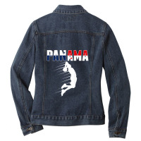 Proud Panama Basketball Fans Jersey - Panamanian F Ladies Denim Jacket | Artistshot