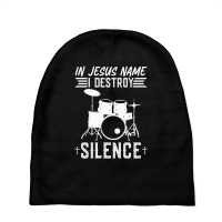 In Jesus Name I Destroy Silence, Christian Worship Baby Beanies | Artistshot