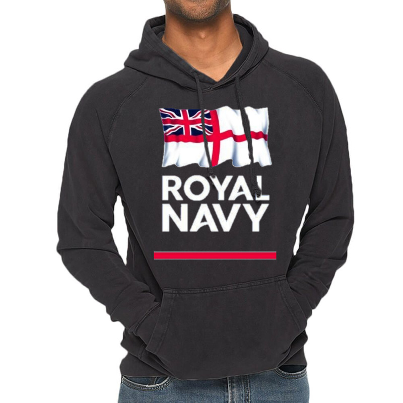 The Royal Navy Vintage Hoodie by gemmmohaidw | Artistshot