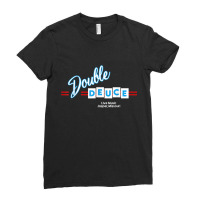 Double Deuces Roadhouse Ladies Fitted T-shirt | Artistshot