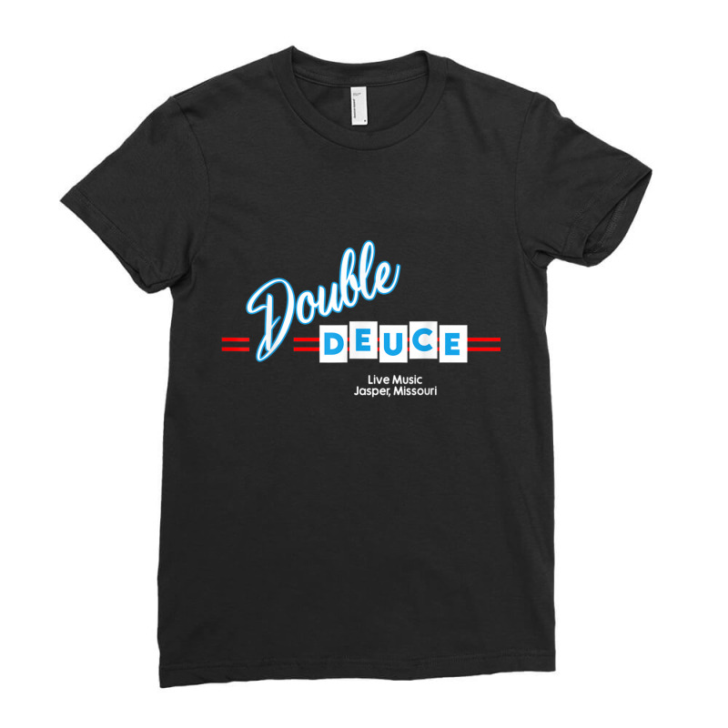 Double Deuces Roadhouse Ladies Fitted T-Shirt by DanielLopezJacuinde | Artistshot