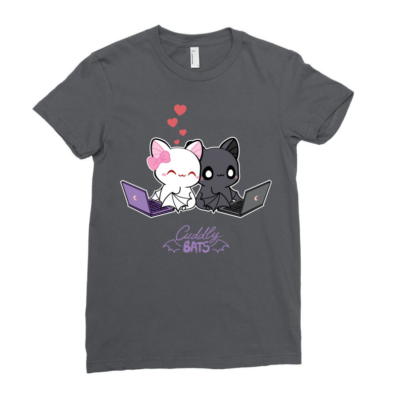 Cute Little Bats Working Together Ladies Fitted T-Shirt by maansuwayar | Artistshot