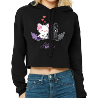 Cute Little Bats Working Together Cropped Hoodie | Artistshot