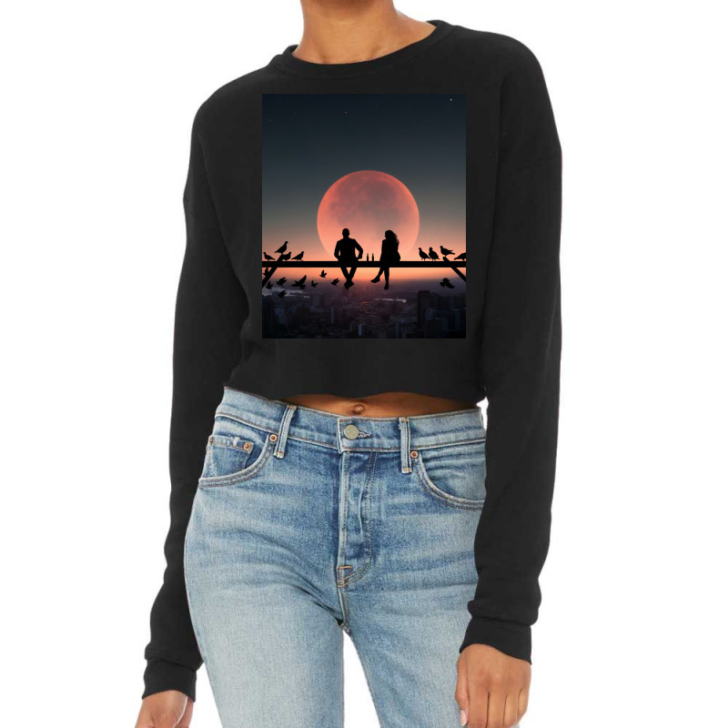 Love Sunset Cropped Sweater | Artistshot