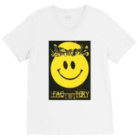 Factory 91 Old School Rave Flyer V-neck Tee | Artistshot