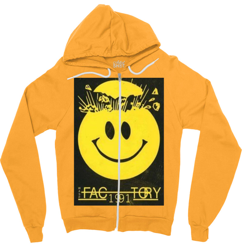 Factory 91 Old School Rave Flyer Zipper Hoodie | Artistshot