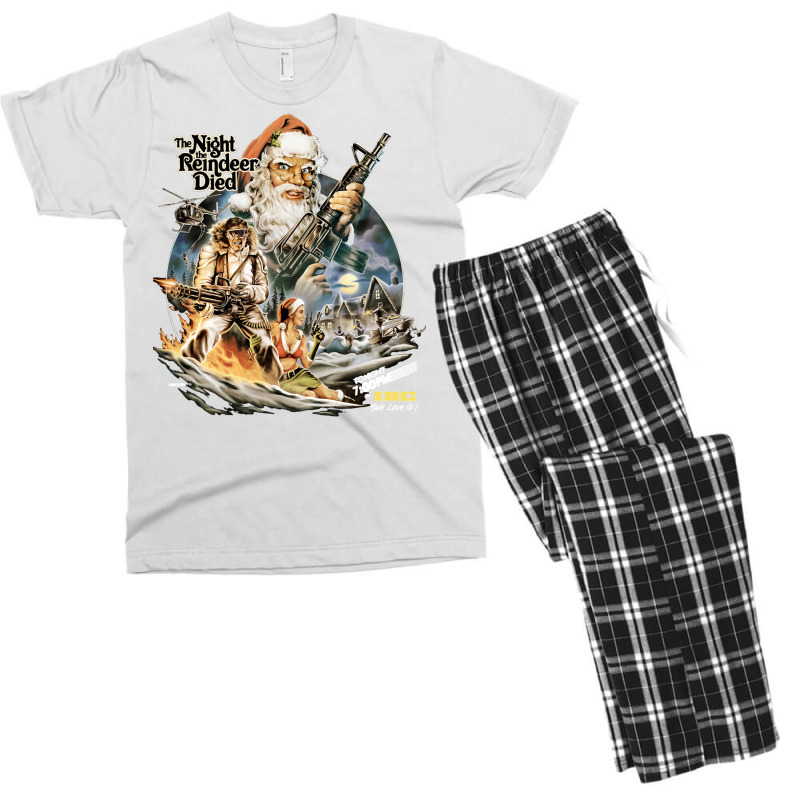 Lover Gifts The Night Xmas The Reindeer Died Gift Men's T-shirt Pajama Set | Artistshot