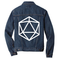 D20 Dice  White Magic Men Denim Jacket | Artistshot