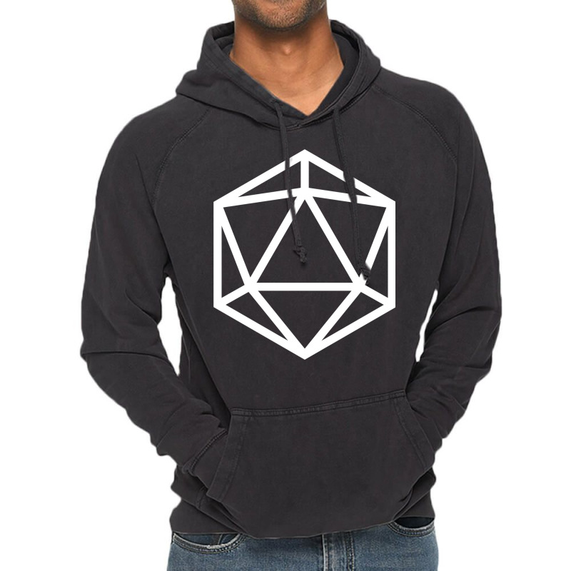 D20 Dice  White Magic Vintage Hoodie | Artistshot